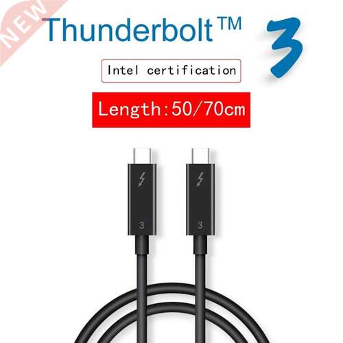 Thunderbolt 3 Cable 40Gbps 100W 5A/20V USB C Data Cable Supp