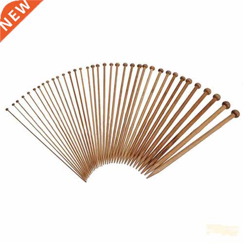 36Pcs 18 Sizes Carbonized Bamboo Smooth Single Pointed