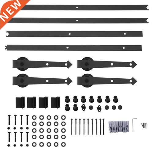 12FT Double Door Splicing Arrow Type Carbon Steel Barn Door