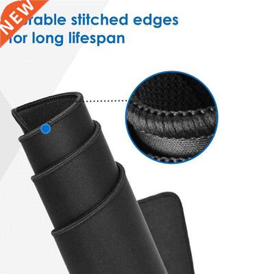 Pure Black Large Gaming Mouse Pad Colorful Lockedge Mouse Ma