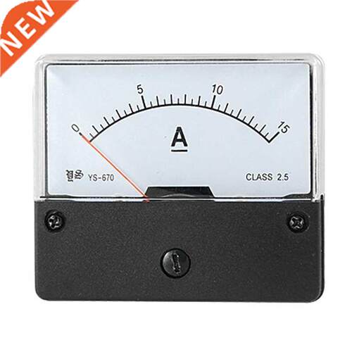DC 0-15A Current Range Panel Mount Ampere Meter Gauge