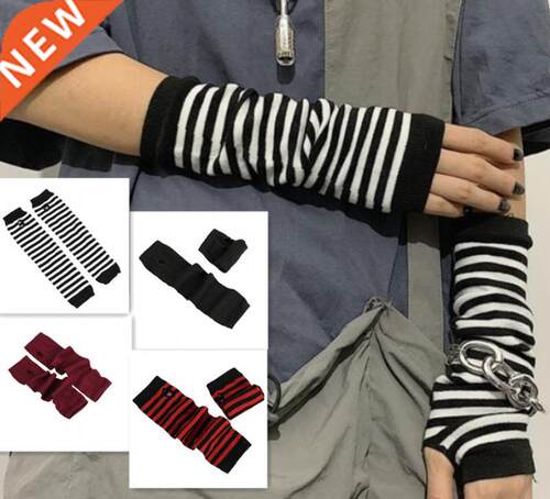 Long Ar Cover Korean Thin Spring and Autun Fingerless Glov