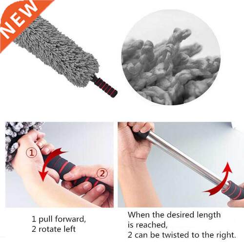 Retractable Microfiber Car Wax Brush Multifunction Car Duste