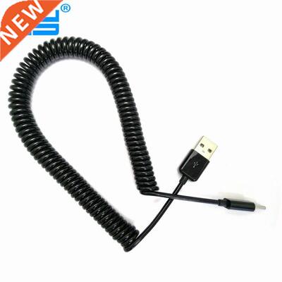 3/10ft elbow Spring Coiled USB 2.0 ale to INI USB 5PIN D