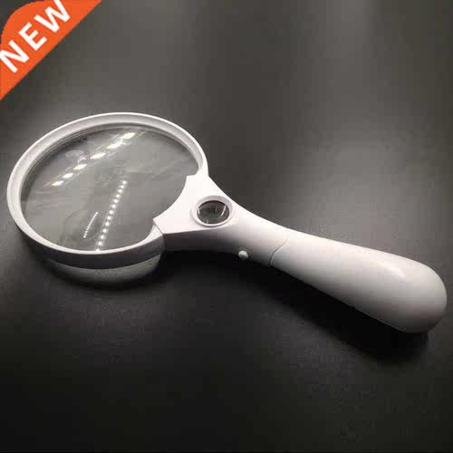 Handheld 2X 4/25X Illuminated Magnifier Microscope