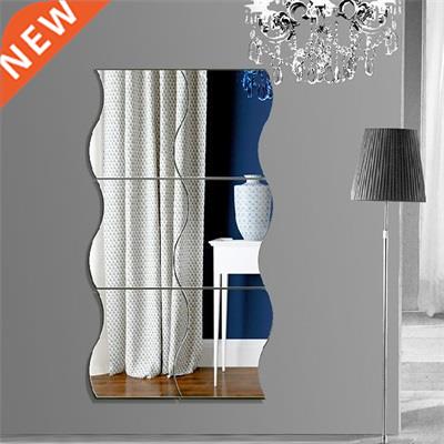 Size S M 6Pcs/Set 3D Mirror Wall Sticker Self-Adhesive