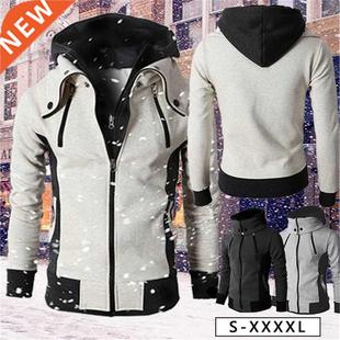 Autumn Warm Men's Zipper Jacket Man Coats Bomber Jackets Sca