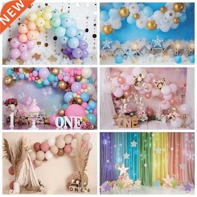 Newborn Baby 1st Birthday Backdrop Cake Smash Girl Boy Pink