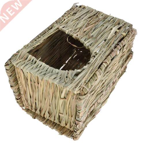 Straw Rabbit Cage Rabbit Straw House Warm for Hamster for Gu