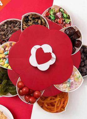 2-lyer Rotting Petl Cndy Box Plstic Snck Try Cse Nut