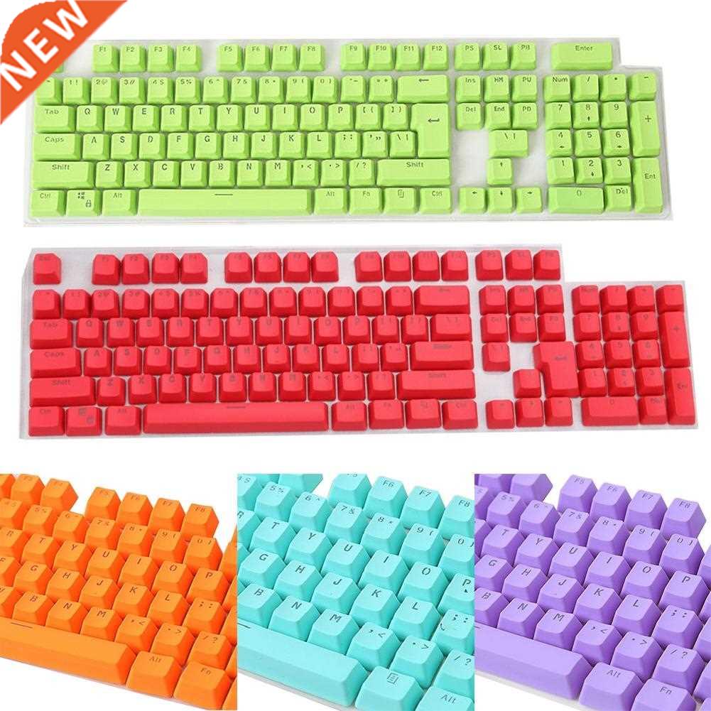 106 Keys PBT Solid Color Backlight Keycaps Replacement for G