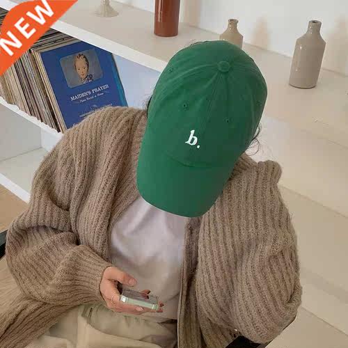 Letter Embroidery Solid Baseball Cap Women Korean Style Simp