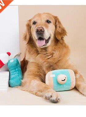 Legendog 1pc Bite Resistant Plush Dog Chew Toy Interactive
