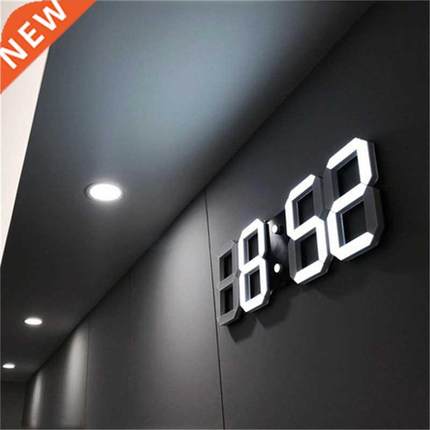 LED Digital Wall Clock with 3 levels Brightness Alarm Clock
