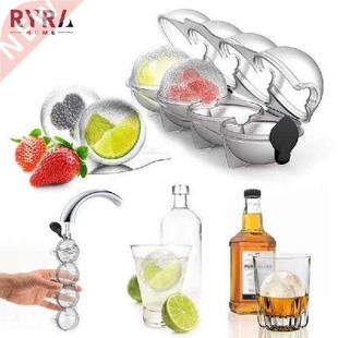 4 Cavity Whiskey Ice Mould Ice Ball Maker DIY Ice Cream