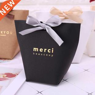5Pcs Thank You Paper Candy Chocolate Cake Box Gift Bag