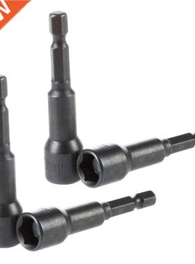 4Pcs 1/4 Shank Magnetc 10Mm Socket Wrench Hex Nut Drver B