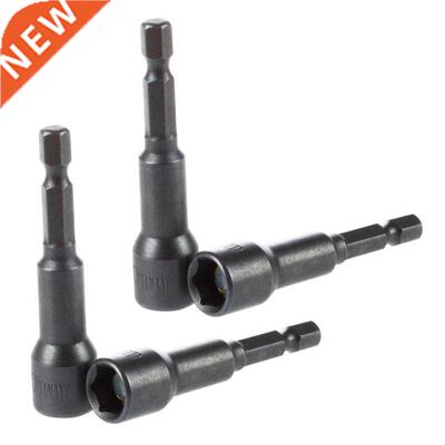 4Pcs 1/4 Shank Magnetc 10Mm Socket Wrench Hex Nut Drver B