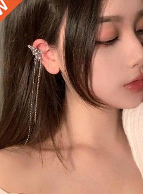 Fashion Elf Butterfly Ear Clips Earrings Female No-Ear