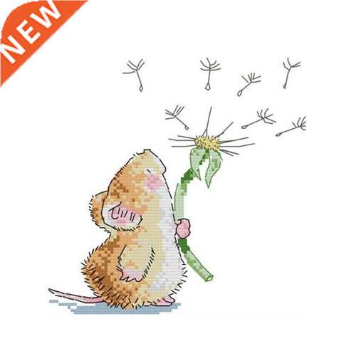 Mouse Dimensions Counted Cross Stitch Kit for Beginners