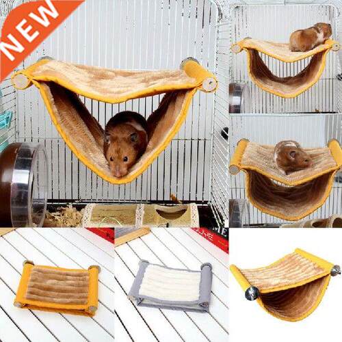 Double Layer Hanging Short Plush Squirrel Swing Basket Soft