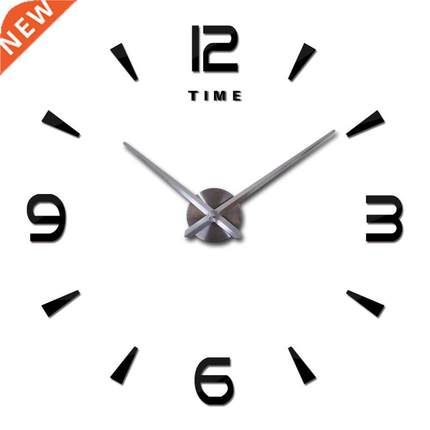 3D DIY Large Wall Clock Big Decorative Kitchen Clocks Mute S