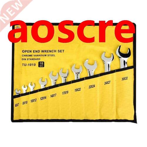 10PCS Ratchet wrench set /set Double fork wrench made of ste