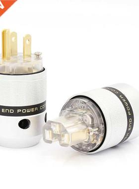 Aluminum 24K Gold Plated Schuko Power Connector IEC Female P