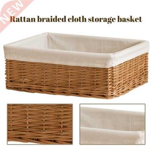 Handmade Rattan Storage Baskets Woven Home Decorative Shelf