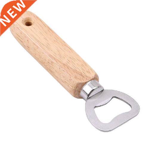 Wood Handheld Bartender Bottle Opener Wine Beer Soda Glass