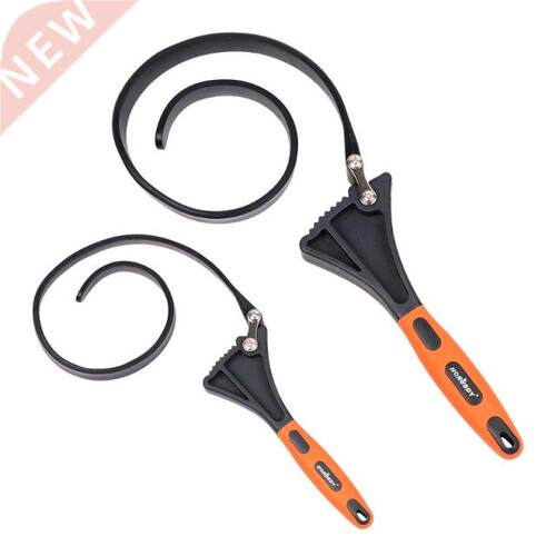 2PC Universal Belt Wrench Filter Bottle Opener Adjustable Wr
