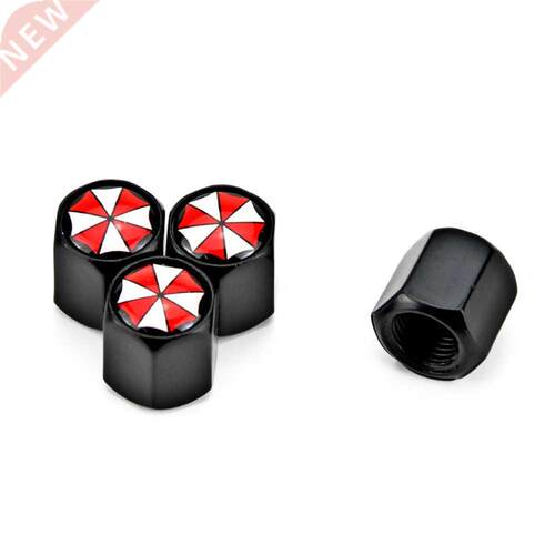 4 X Umbrella Corporation Metal Car Wheel Tire Valve Caps Cov