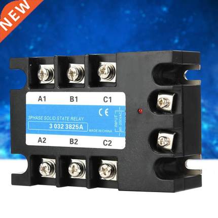 Three Phase Solid State Relay SSR 80-250VAC Input 24-480VAC