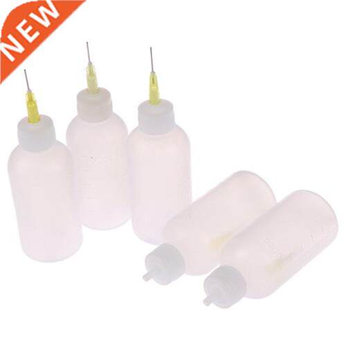 1 Pcs/Set 50ml Transparent Plastic Needle Bottles Glue Dispe