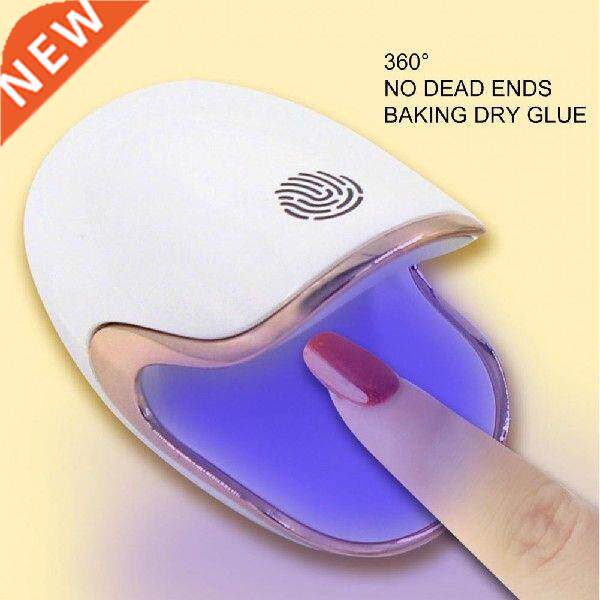 Q6 Nail Lamp Dinosaur Egg Shape Dual Light Source ABS