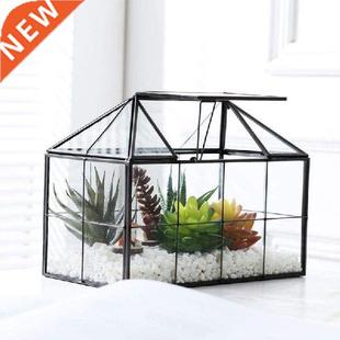Glass Terrarium Jewelry Box Clear Glass Box Geometrical Box