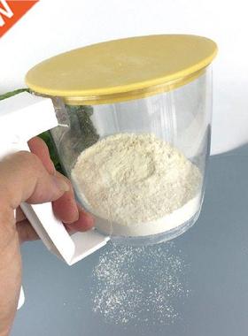 Flour Sifter Hand-held Cup Powder Mesh Sieve Plastic Flour