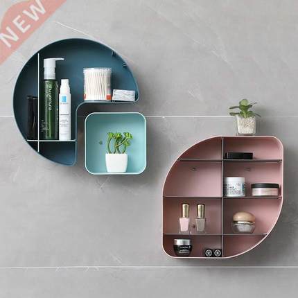 Geometric Makeup Organizer Bathroom Organizer Wall Shelf