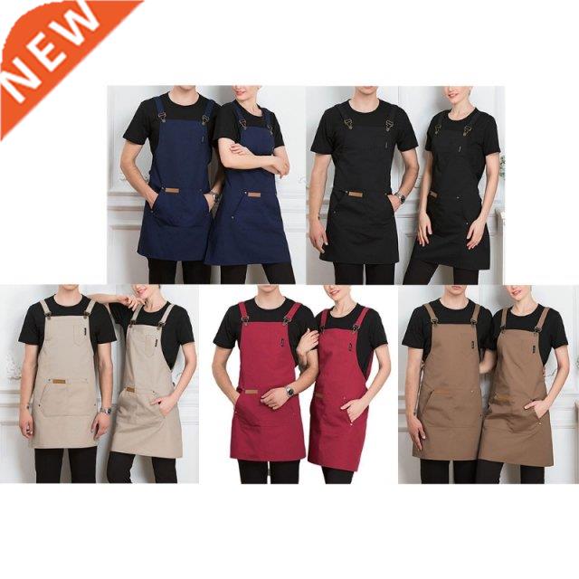 1pc Work Apron with Pockets for Men Women Chef Waiters Artis