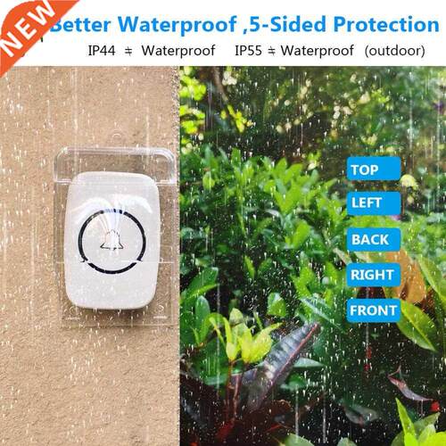 Outdoor Waterproof Cover Wireless Doorbell Double-sided
