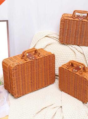 with Handles Multifunctional Sundries Organizer Woven