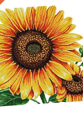 Counted Cross Stitch Kit, Pre-Printed Embroidery Fabric,