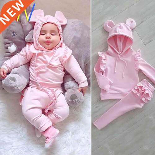 Autumn Baby Girl Newborn Shirt Top Pants Trousers Clothes