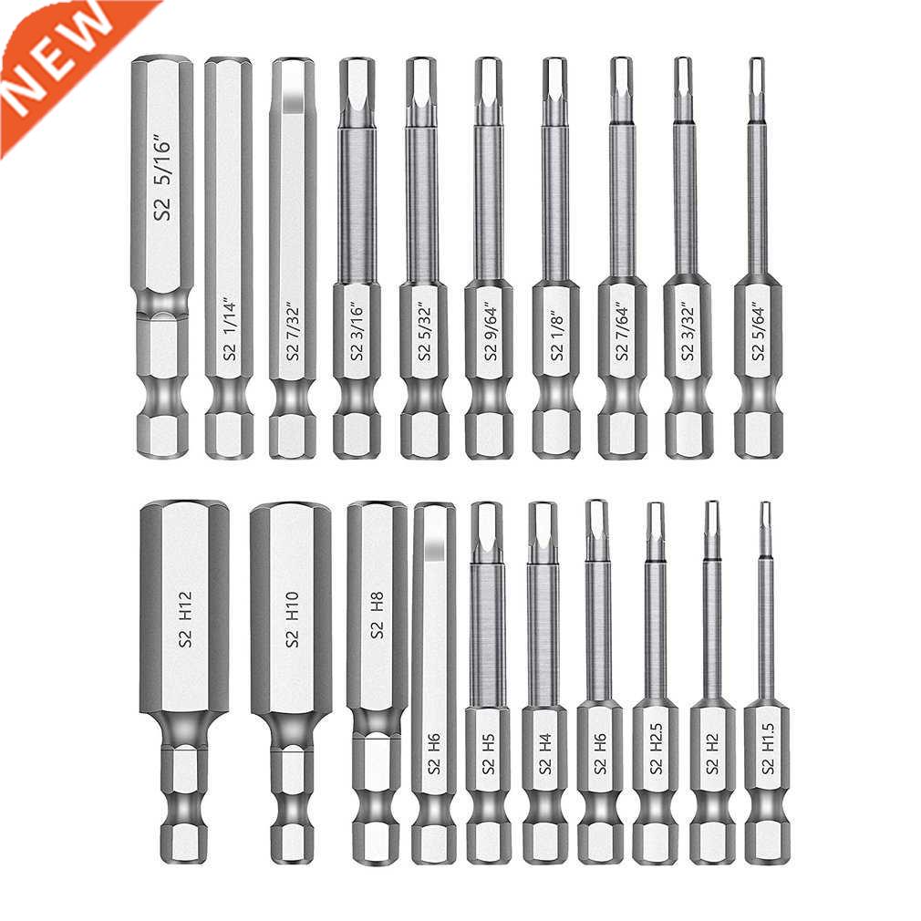 20PCS Hi-Spec Hexagonal Bit Combination Chrome-plated Weak