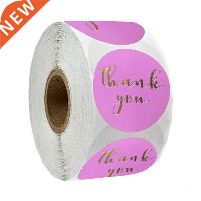 100-500 Pcs Thank You Stickers Seal Lanels With 1 Inch Round