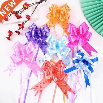 10pcs Pull Bow Gift Ribbons Flower Wrappers For Wedding