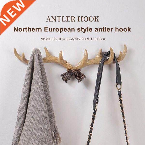 wall hanging hook retro rack home wall hanging antler hook