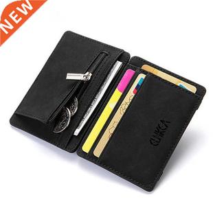 Leathe Small Thin Mini Wallet Ultra Business Men