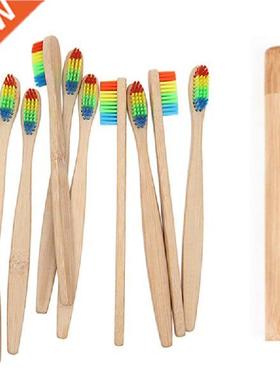 Ranbow Bamboo Toothbrush Banster Brush Natural Soft Har