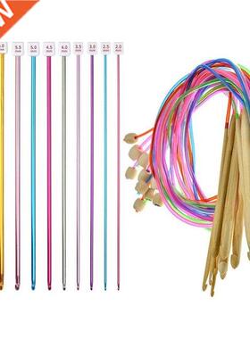 23PCS Crochet Hooks Set with 12PCS Bamboo Crochet Hooks 3-10